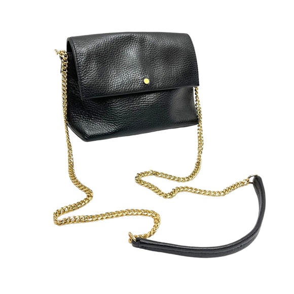 SOLD 🔴 Banana Republic leather shoulder bag Crossbody bag with gold chain - Picture 13 of 15